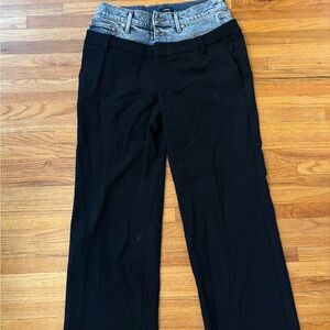 Express Black and Denim Women's Overalls